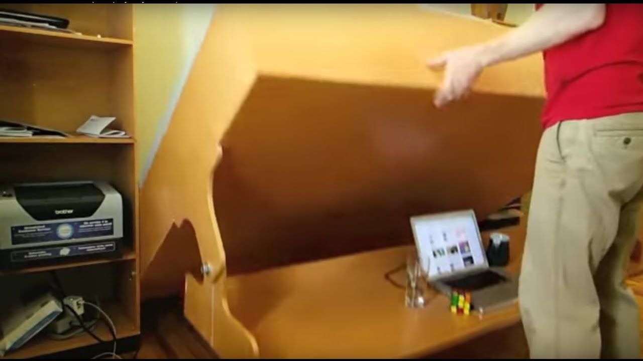 BedDeskPlans.com Hidden Bed Desk (Murphy bed)