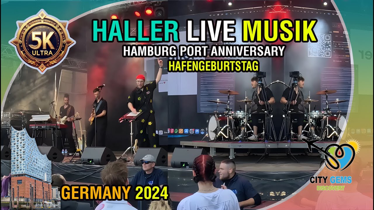 🌟Haller Live Music🌟The music program at the Hamburg inland harbor festival - 2024 - 5K Ultra HD