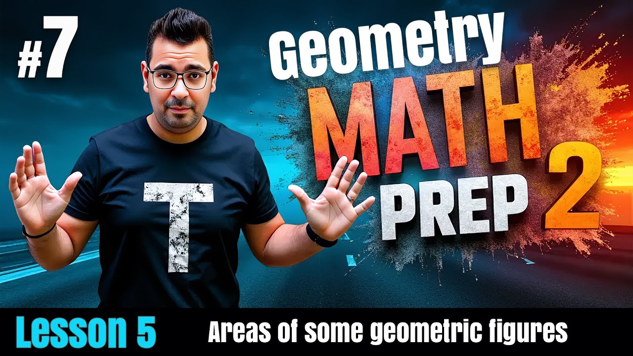Math | Geometry | prep 2 | Lesson 5 : Areas of some geometric figures#حل_المعاصر