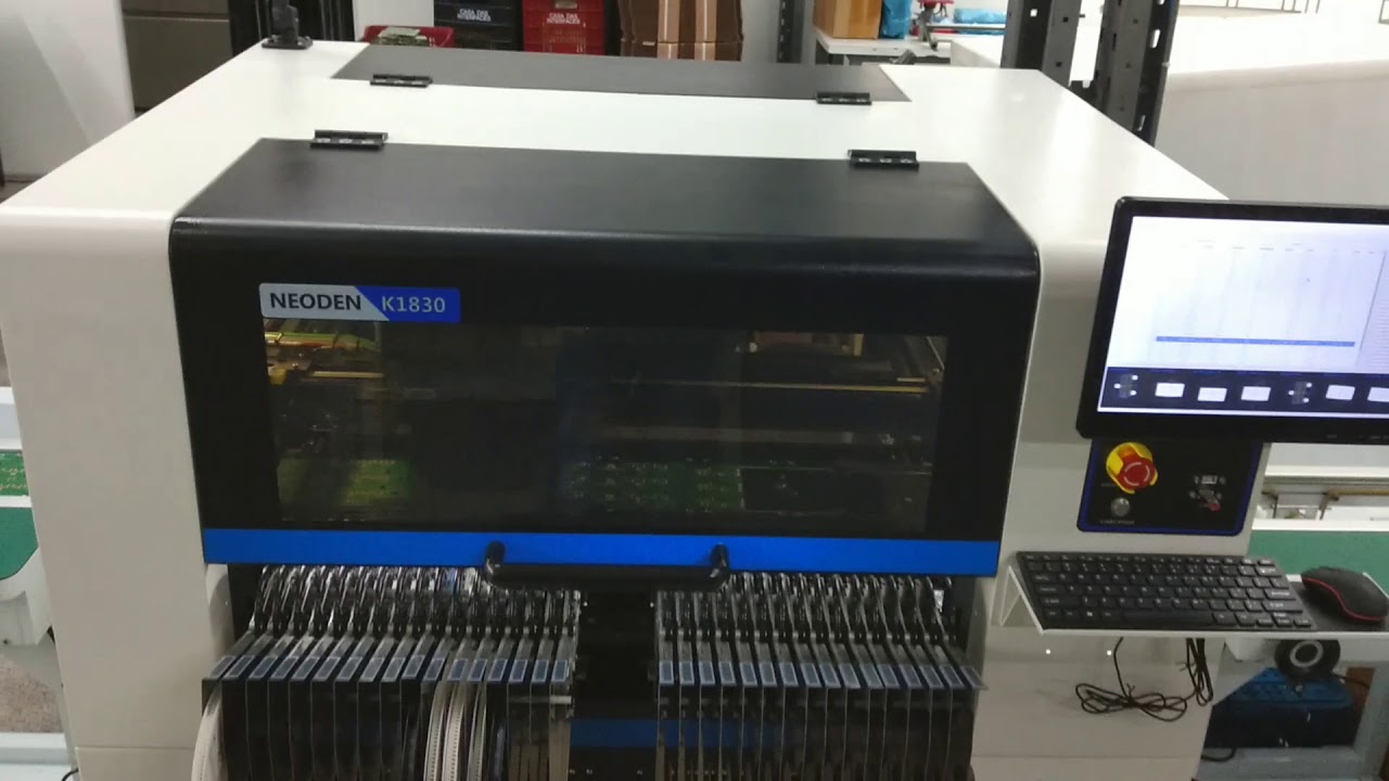 NEODEN K1830 PICK AND PLACE MACHINE IN REAL PRODUCTION
