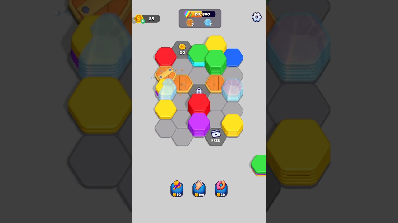🎮 “Hexa Sort Level 56: Easy Start – Let’s Sort & Win! 🟦🟩🟧”