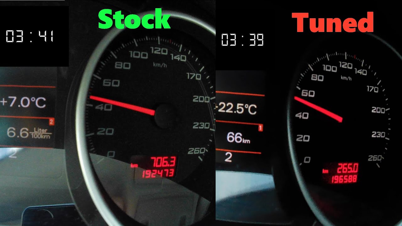 Seat Exeo (Audi A4) 2.0 TDI (120 Hp) - Stage 1 (190 Hp) / DPF Delete Chiptuning 0 - 100, 50 -150