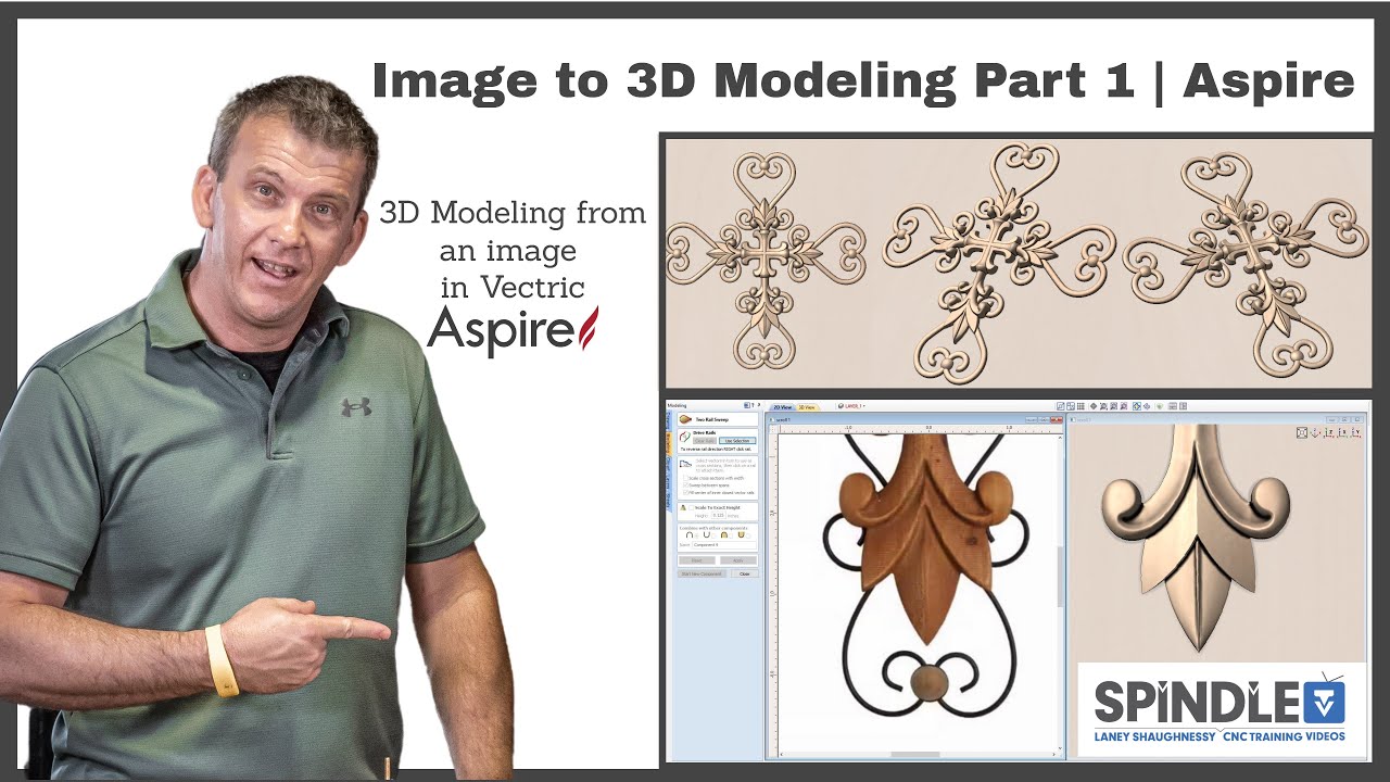Image to 3D Modeling in Vectric Aspire | How-to | Vectric Tutorial