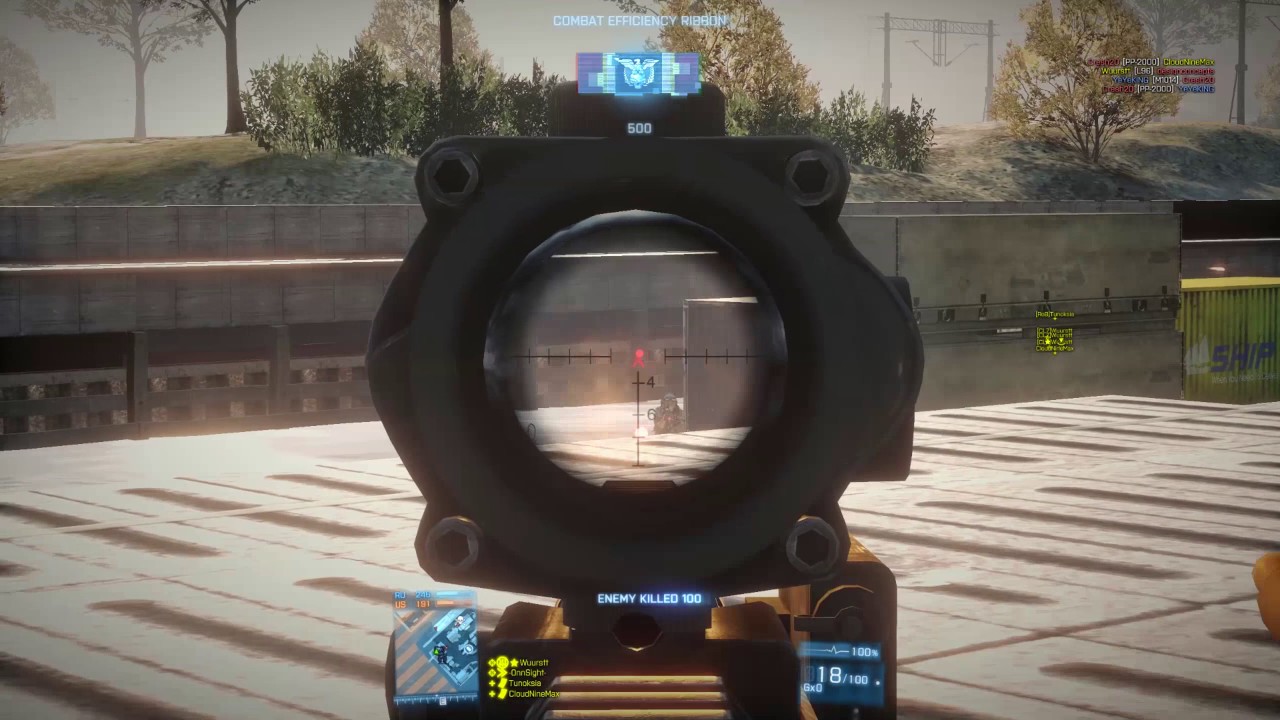 Battlefield 3 Loadout M417 Acog+Foregrip+Lasersight Agressive Sniping Rampage 60-6