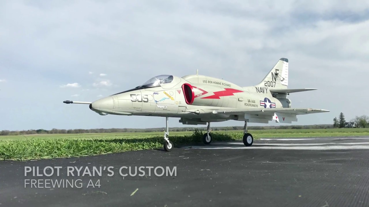 Freewing A-4 Skyhawk Touch and Go’s with Pilot Ryan