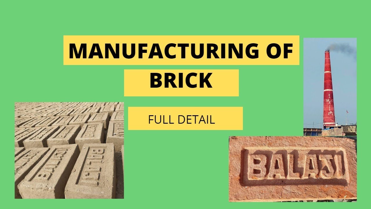 [HINDI] Manufacturing of brick / Preparation of clay /moulding/drying burning./ #brick