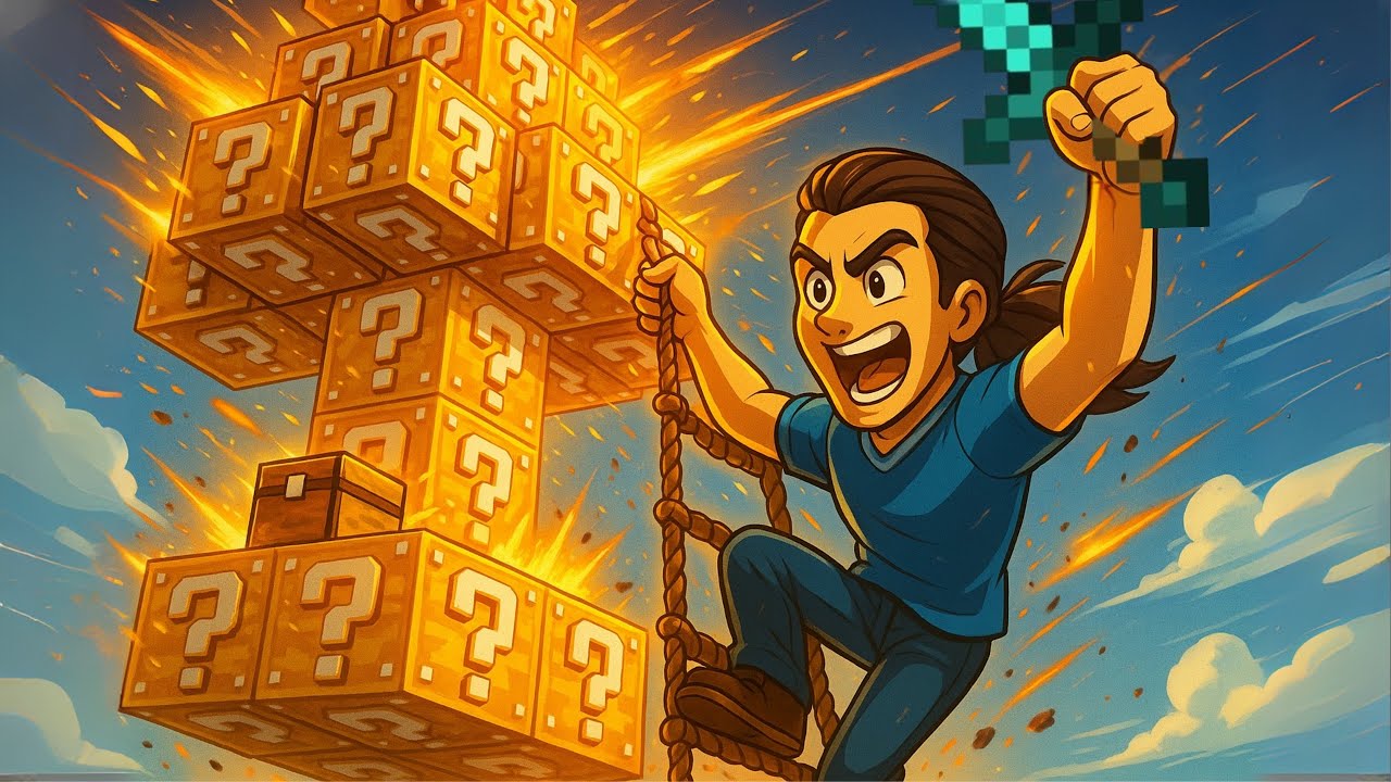 ICH SPIELE DAS ERSTE MAL LUCKYBLOCK-SKYBLOCK! 😱🤯 | Minecraft