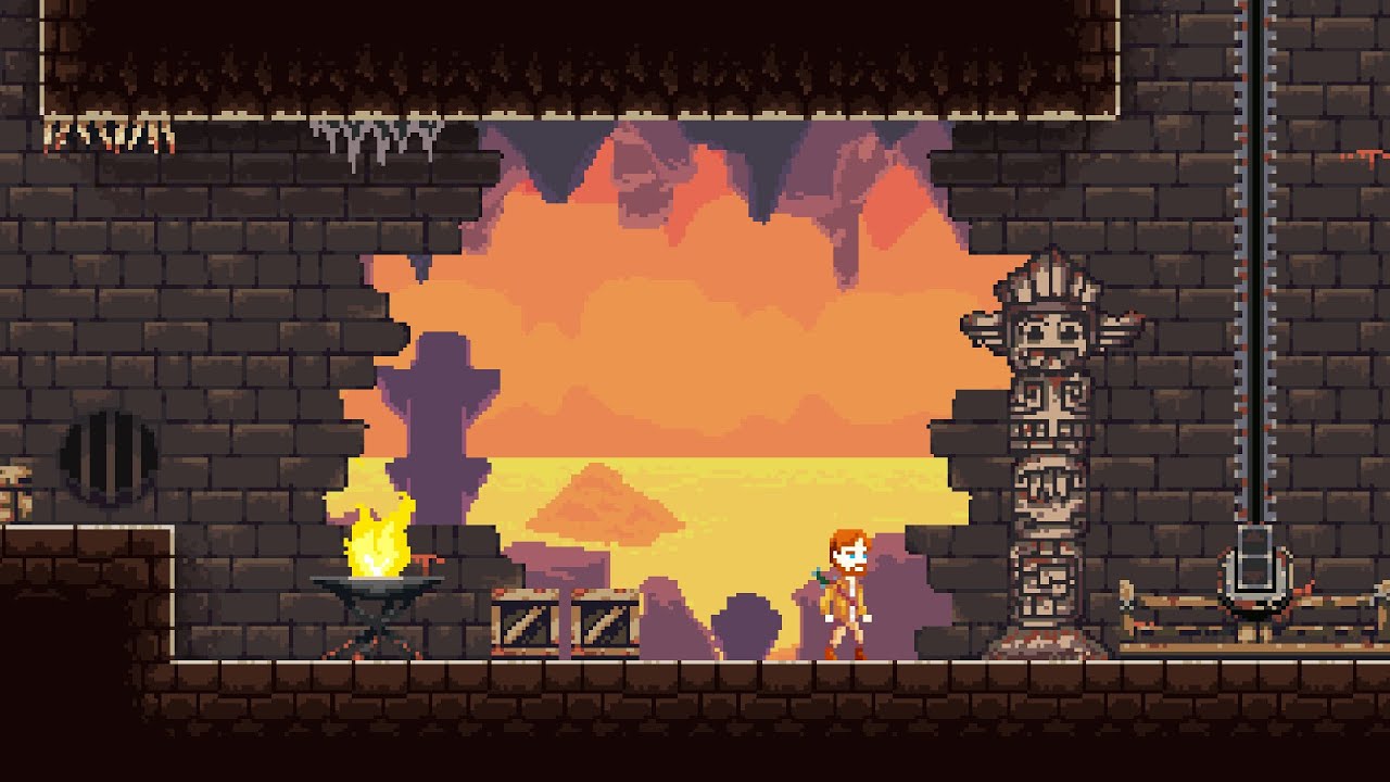 CENÁRIO DE LAVA EM PIXEL ART