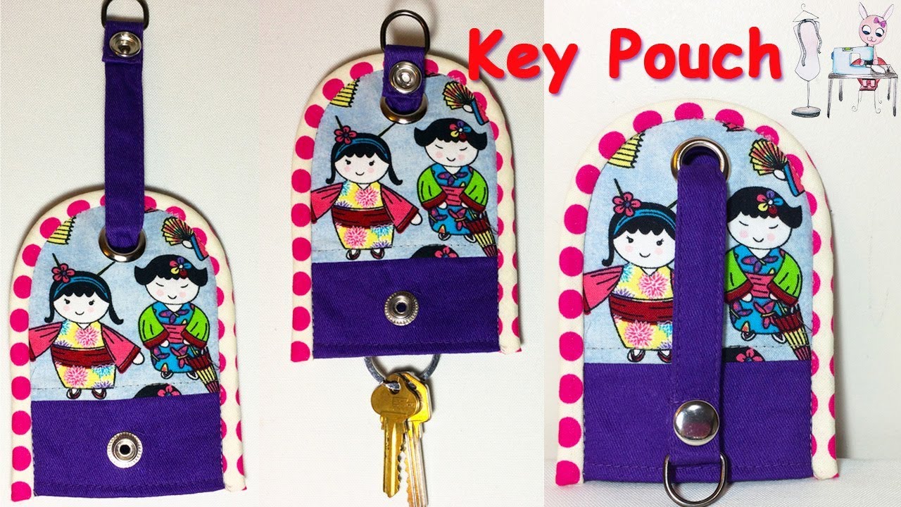 DIY key pouch | key holder pouch | Sewing Tutorial