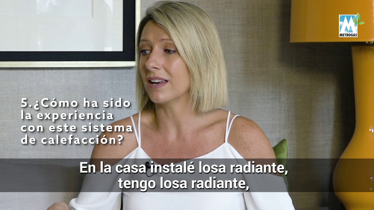 Maca Tondreau disfruta la calefacci&oacute;n saludable de Metrogas
