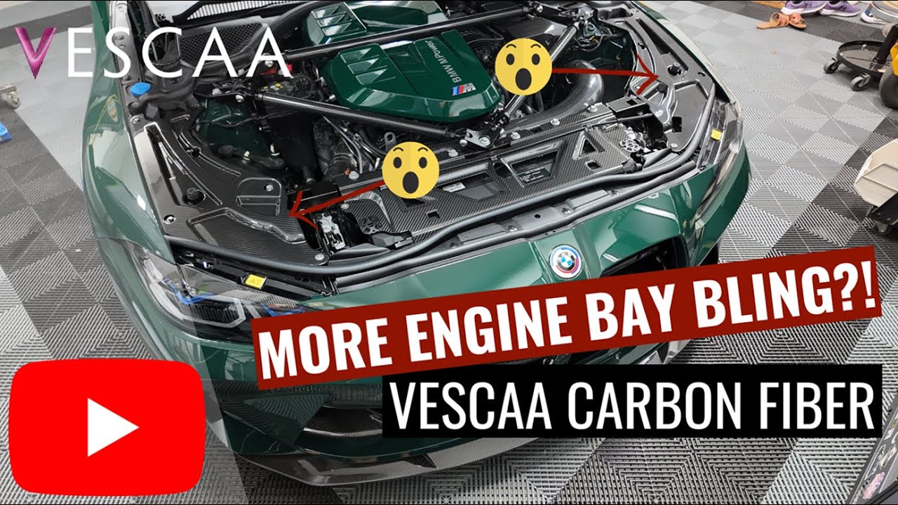 Vescaa Carbon Fiber Engine Bay Panels | BMW G80 M3
