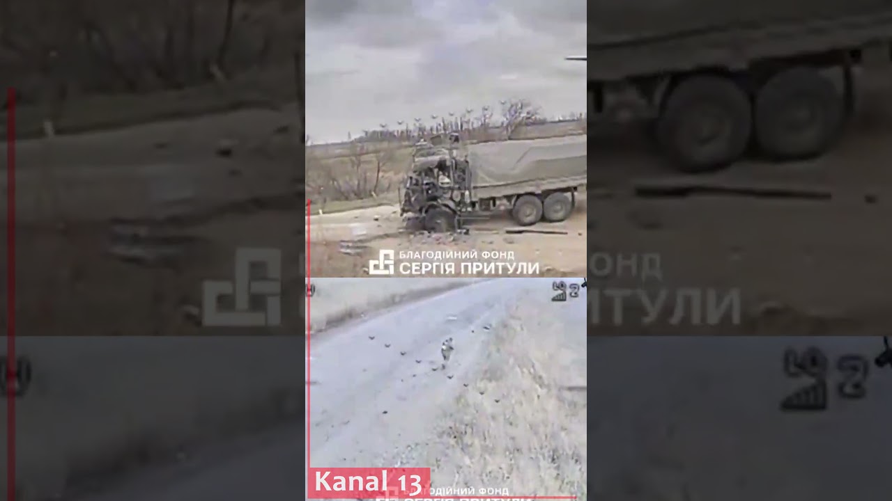 Российские солдаты по пути на фронт попали под удар украинских дронов &mdash; кадры операции