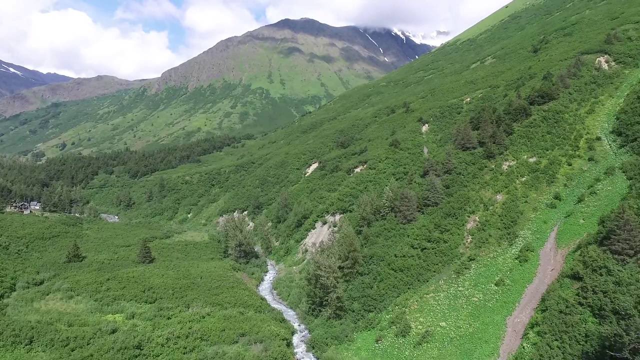Drone at Crow Creek Mine, Girdwood Alaska