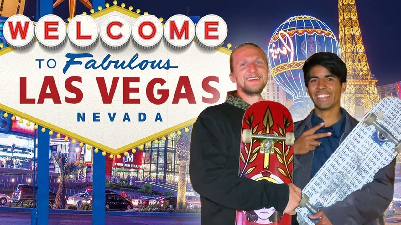 LAS VEGAS STRIP Game of SKATE (People going crazy)