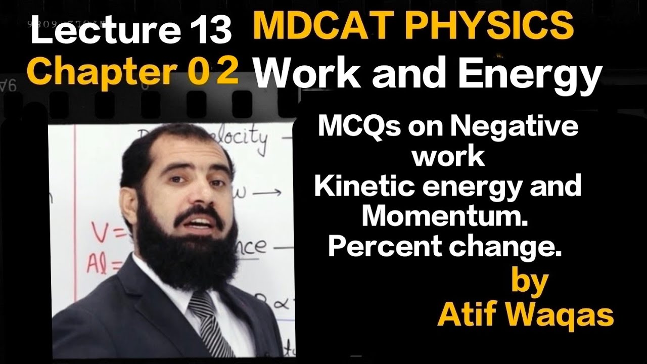 MCQs on Negative Work|Kinetic energy|