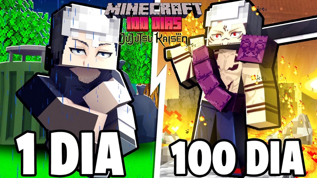 Passei 100 Dias no NOVO MUNDO de JUJUTSU KAISEN no MINECRAFT !! ‹ Ine ›