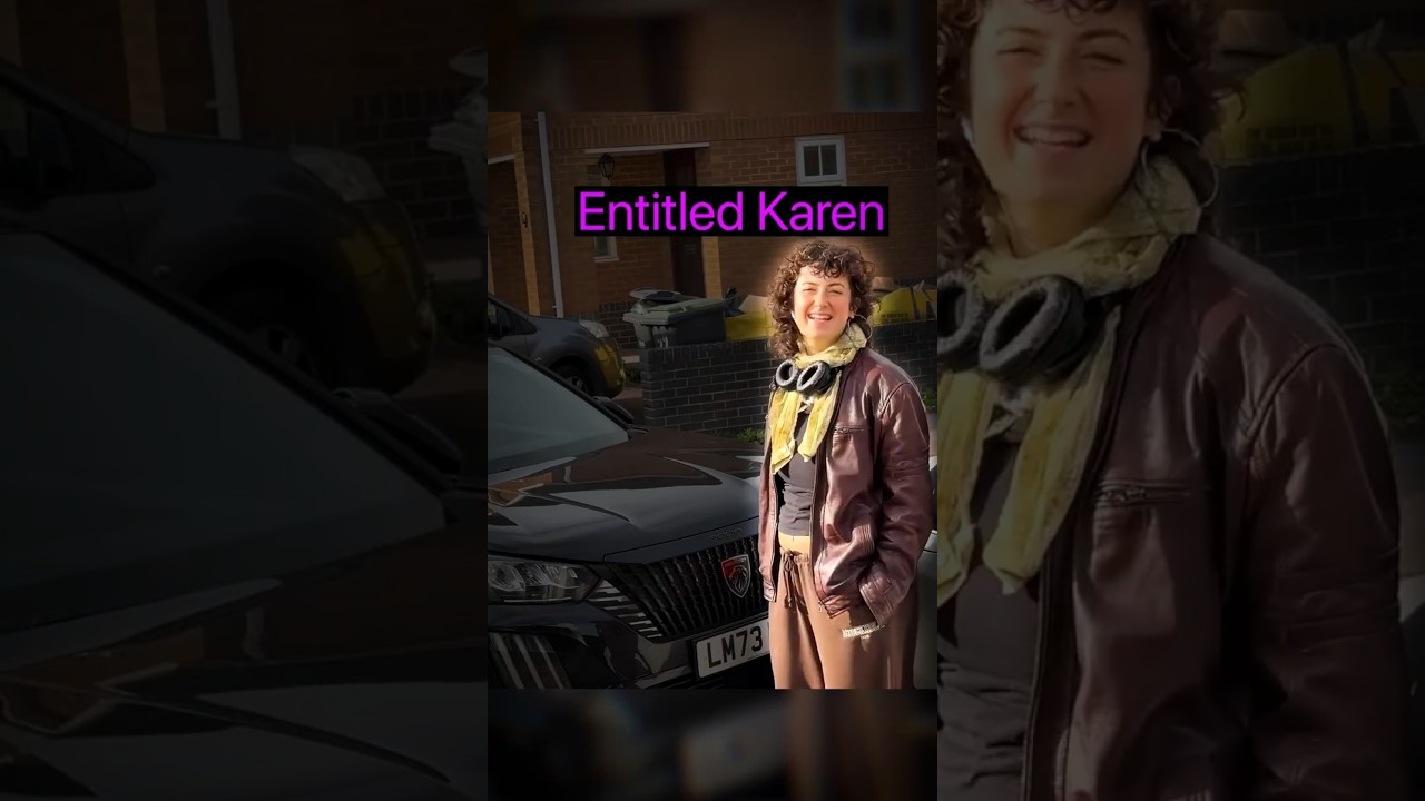 Entitled Karen gets FURIOUS #karen #parking #karens