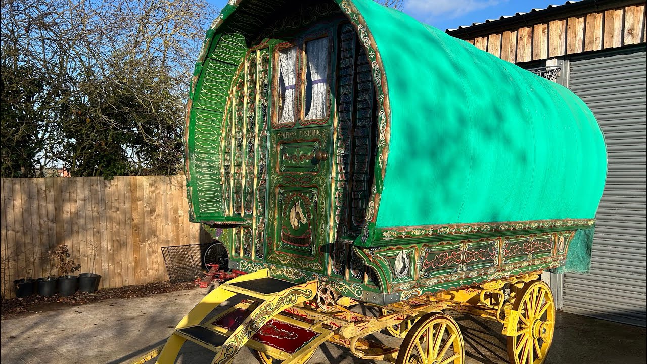 Bow top gypsy wagon tour  off grid uk Ellesmere 