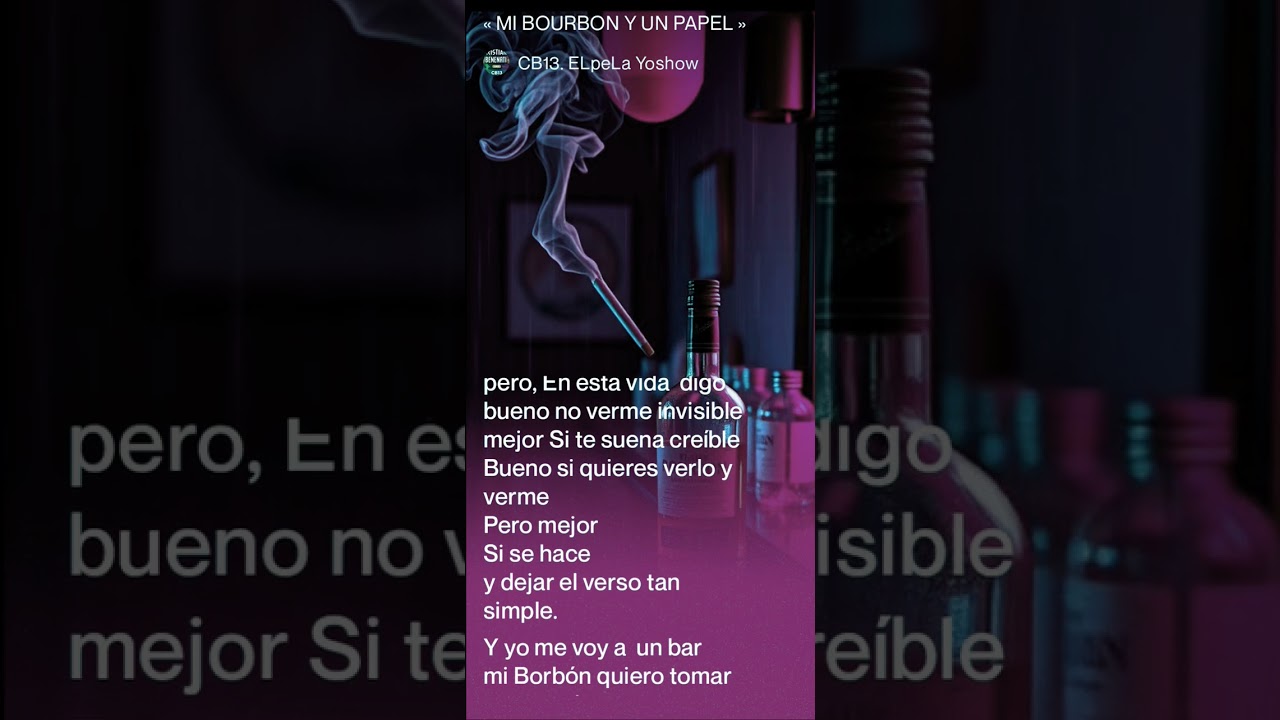 « UN BOURBON Y UN PAPEL »