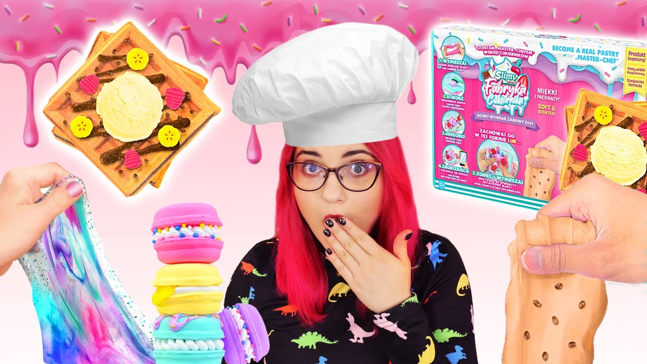 Gotuje JEDZENIE ze SLIME 🧇 Slimy Fabryka Cukiernika