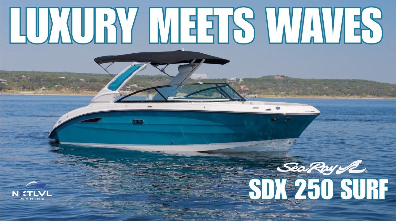 2025 Sea Ray SDX 250 Surf Walkthrough | The Smoothest 25FT Surf Boat?