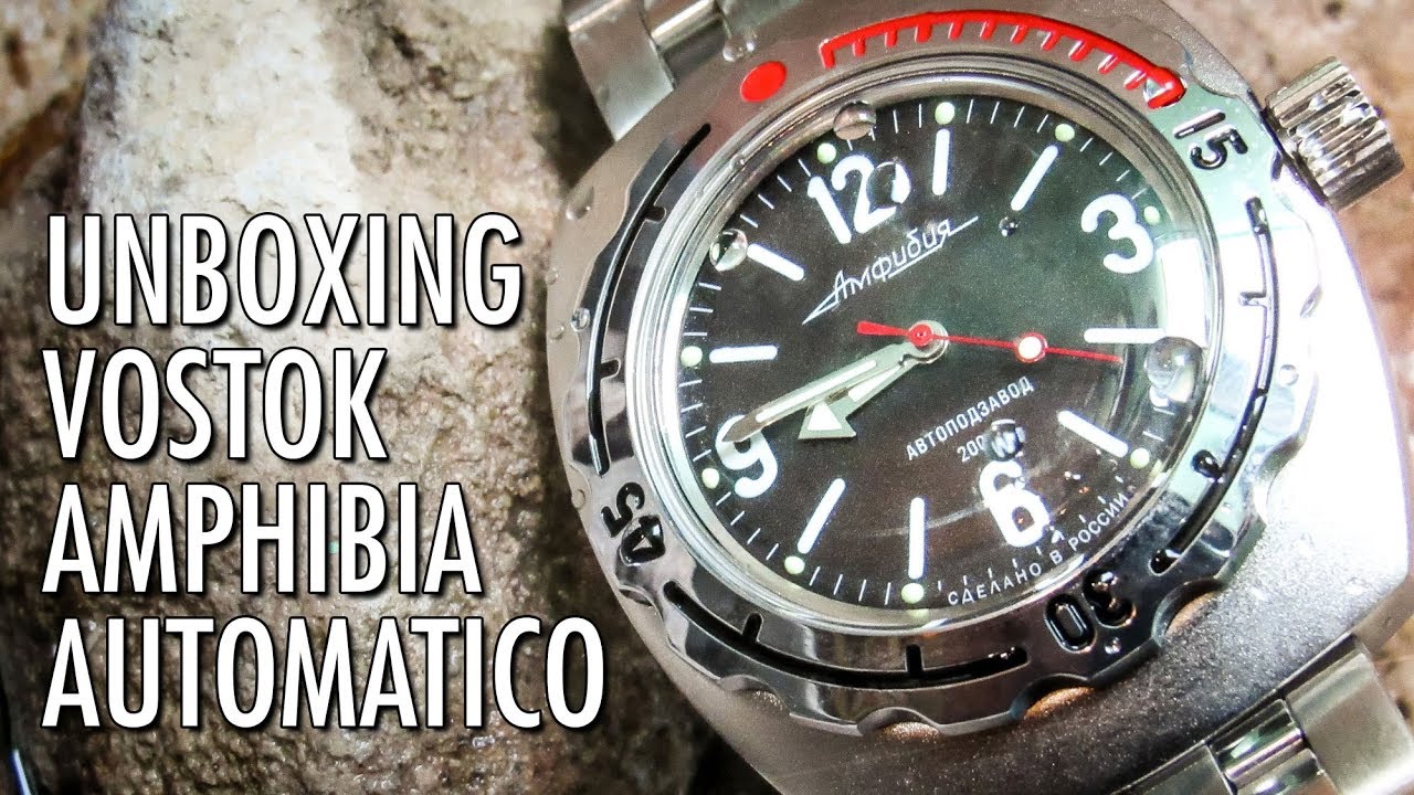 Unboxing Vostok Amphibia 090660 Reloj Ruso Automático de Buceo en Español