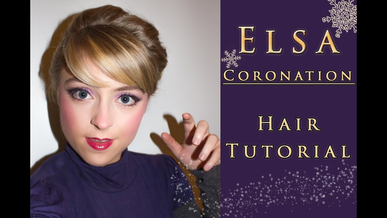 Elsa coronation hair tutorial