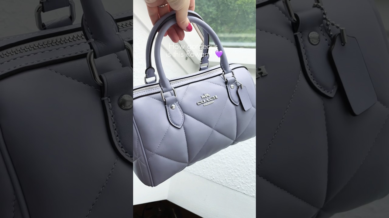 Coach Outlet Rowan unboxing #coachny #unboxing #newbags #coachoutlet #coachrowan #quiltedbag