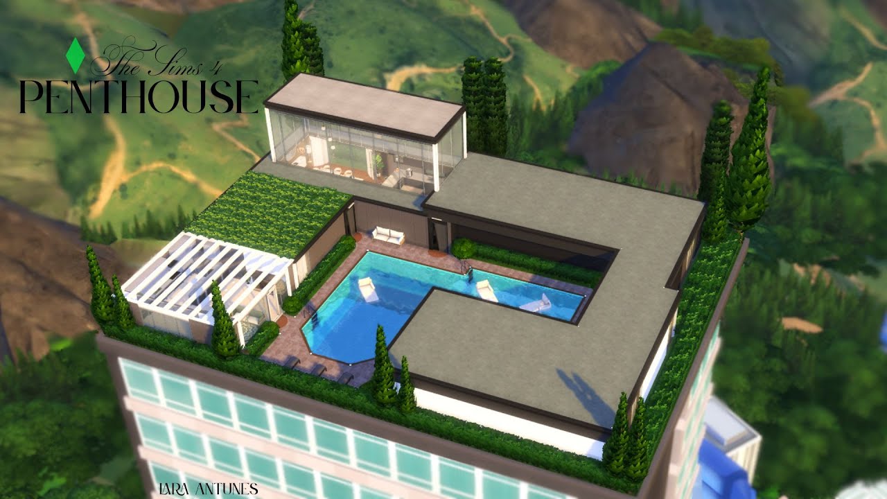 Penthouse moderna| The Sims 4 : Speed Build