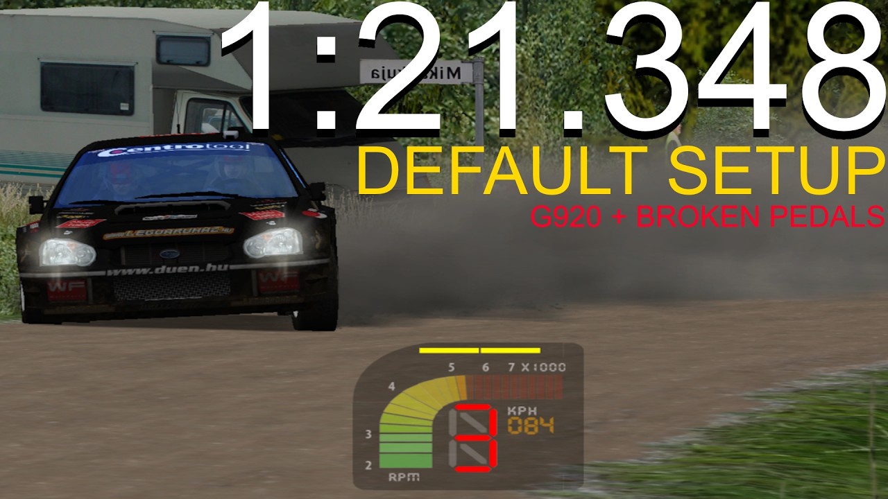 RBR Kuomiokoski 1:21.348 | Subaru Impreza S9 | BROKEN G920 PEDALS & DEFAULT SETUP