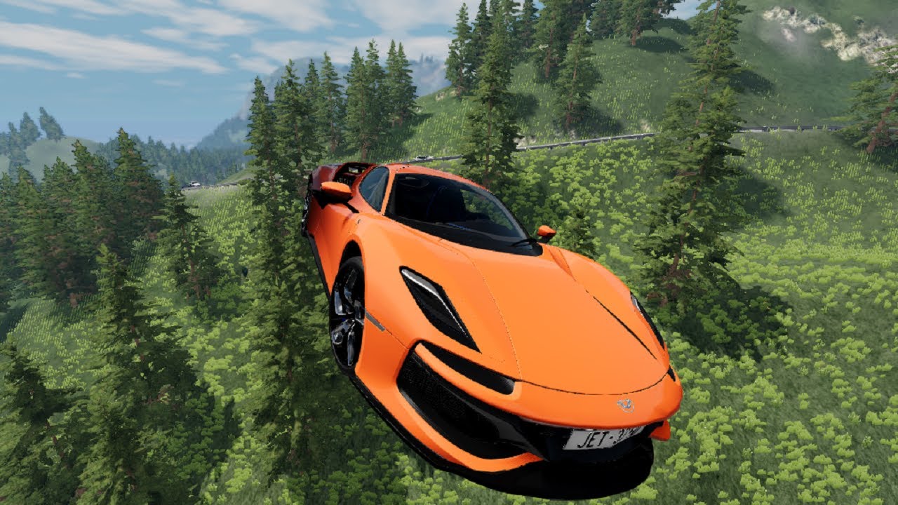 High Speed Car Jump Crashes #4 - BeamNG Drive | The Commentary-Free Gaming Channel