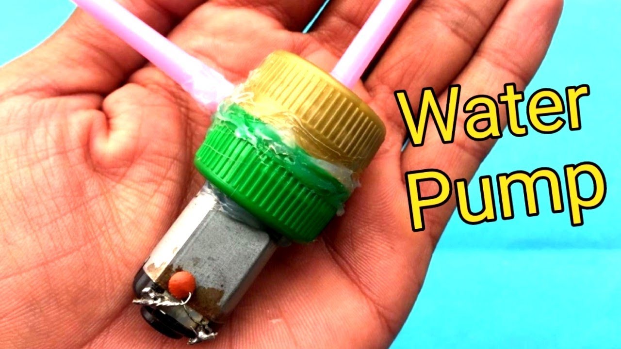 How to make mini water pump/science project/#Home made