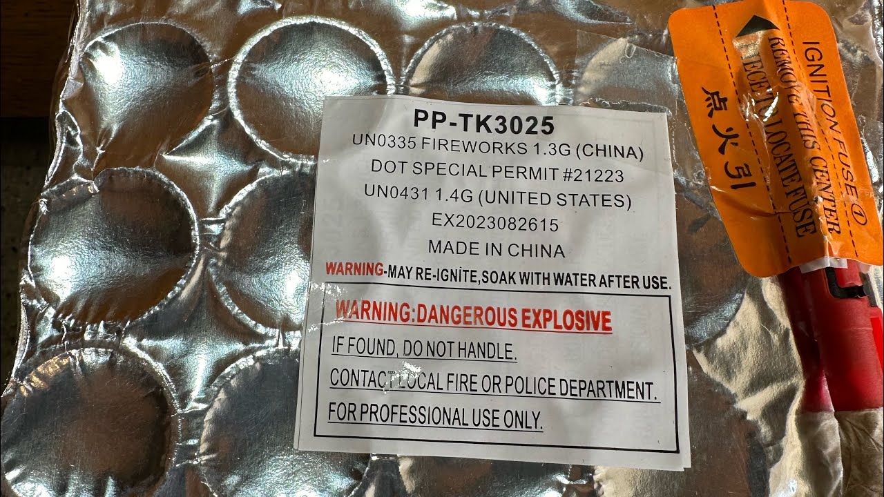 PP-TK3025 1.25in bore 25 shot salute firework cake