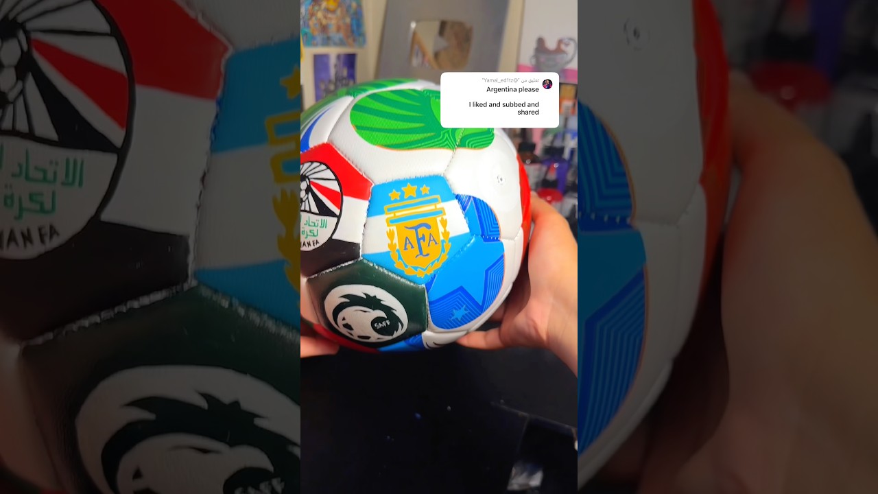 Drawing every World Cup 2026 team on one football #WorldCup2026 #football #Drawing #argentina