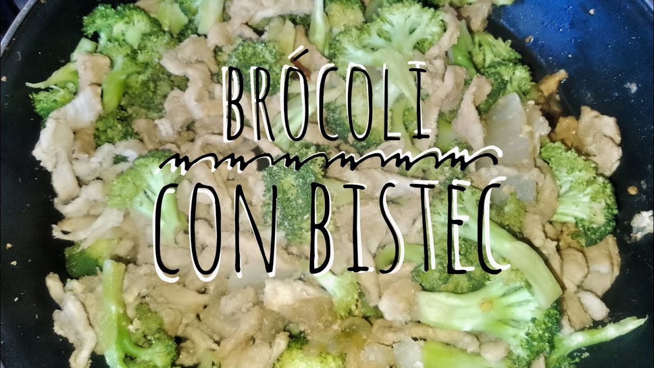 Cómo hacer brócoli con bistec // muy nutritivo y fácil 😋