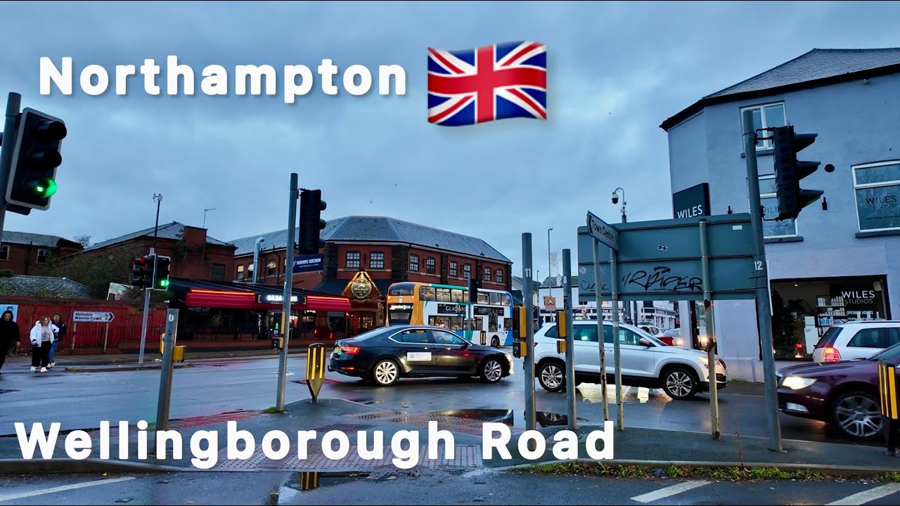 |Wellingborough Road Street | Morning Walk | Discover Northampton| 4K|