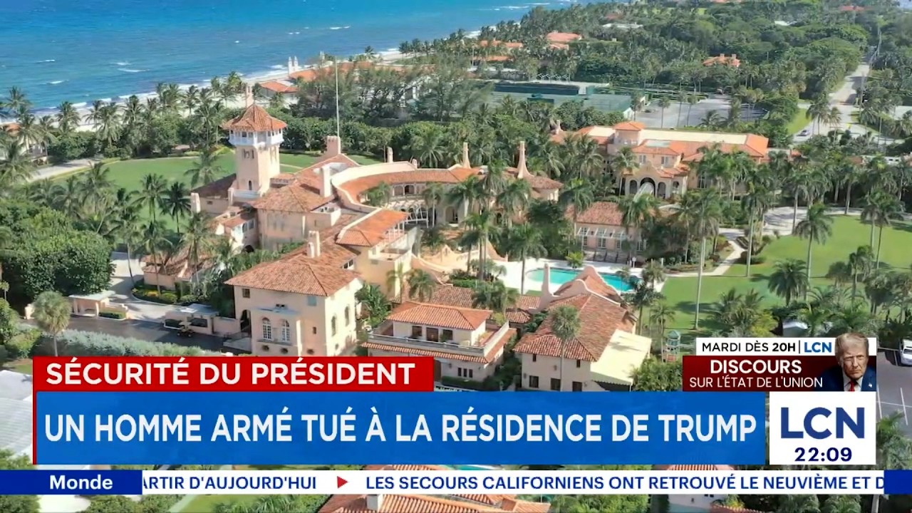 Un homme armé tué à la résidence de Trump: ce qu'on sait