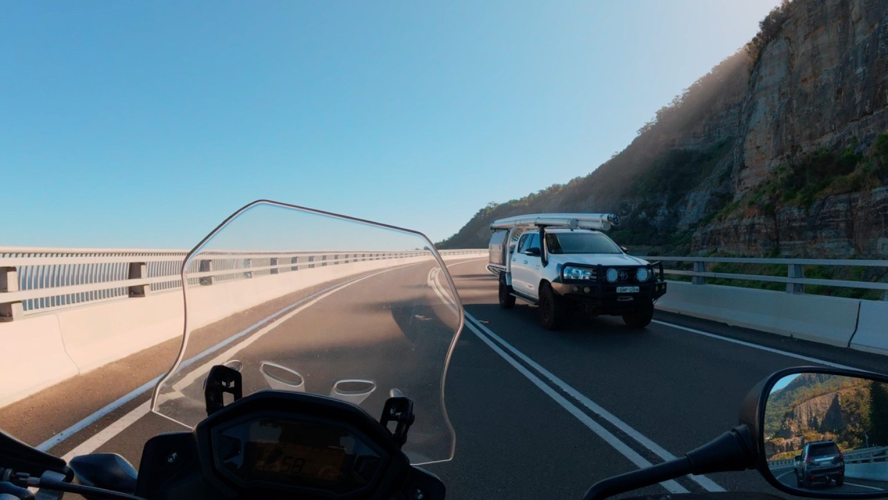 sea cliff bridge | chill ride [4k]