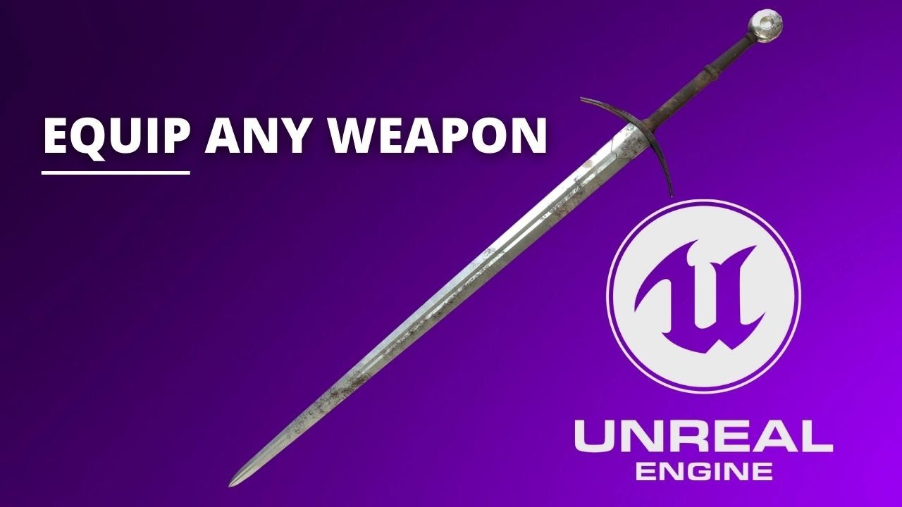 Как экипировать оружие в Unreal Engine 5