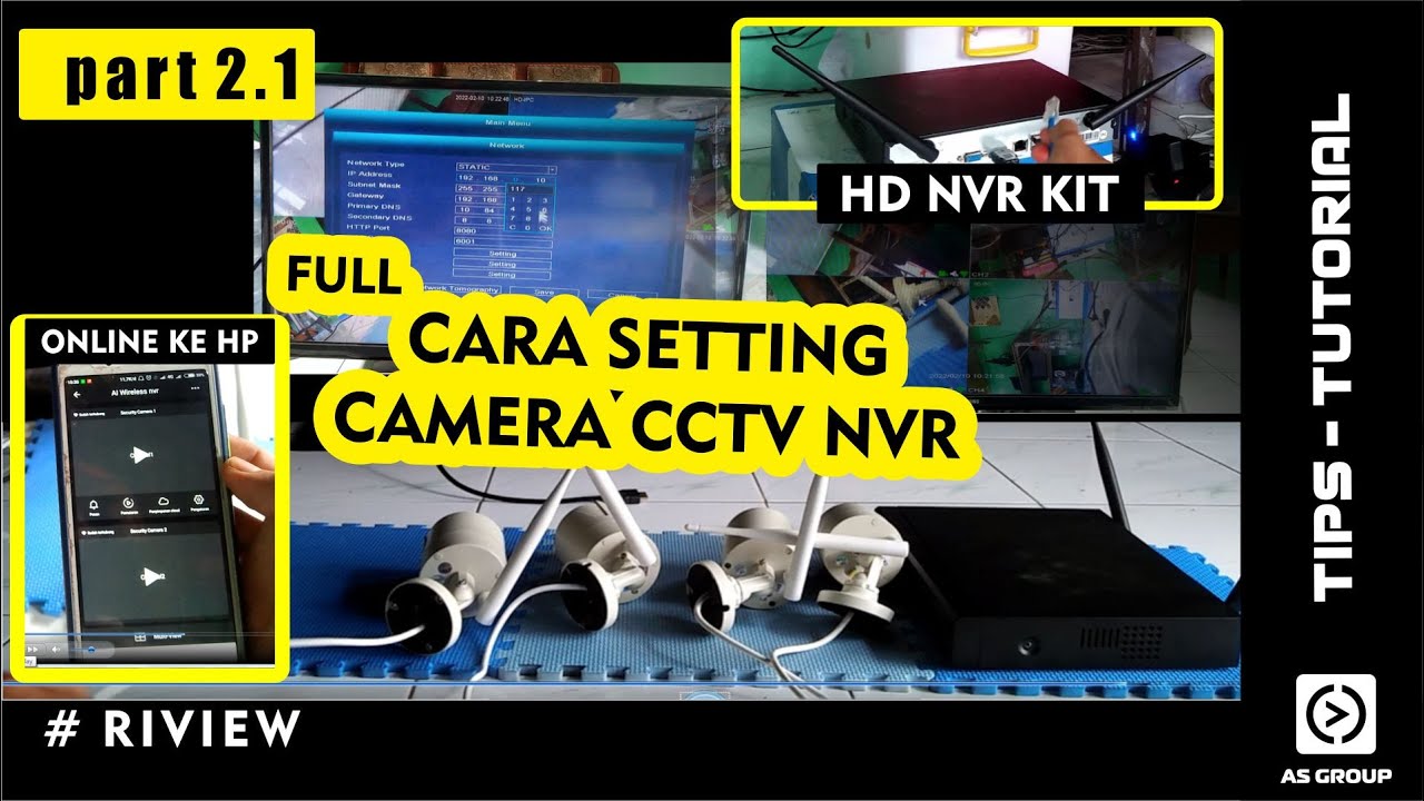 cara setting cctv ke hp terbaru 2.1  | setting cctv hd nvr kit | setting cctv | nvr cctv
