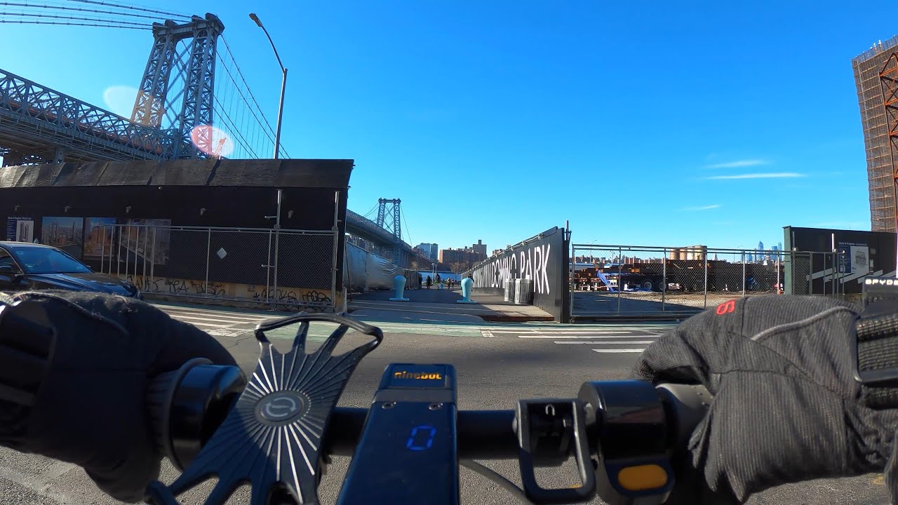 NYC E-Scooter Ride : Chinatown to Astoria, Queens via Williamsburg Bridge (January 10, 2021)