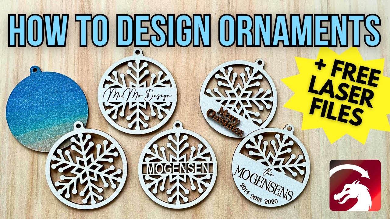 Design Beautiful Layered Snowflake Ornaments with Lightburn | Step by Step