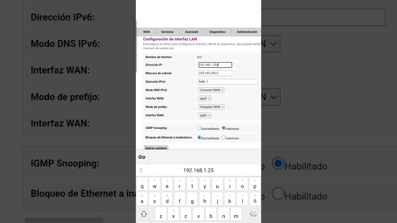 Como cambiar la IP de mi router Infinitum Telmex