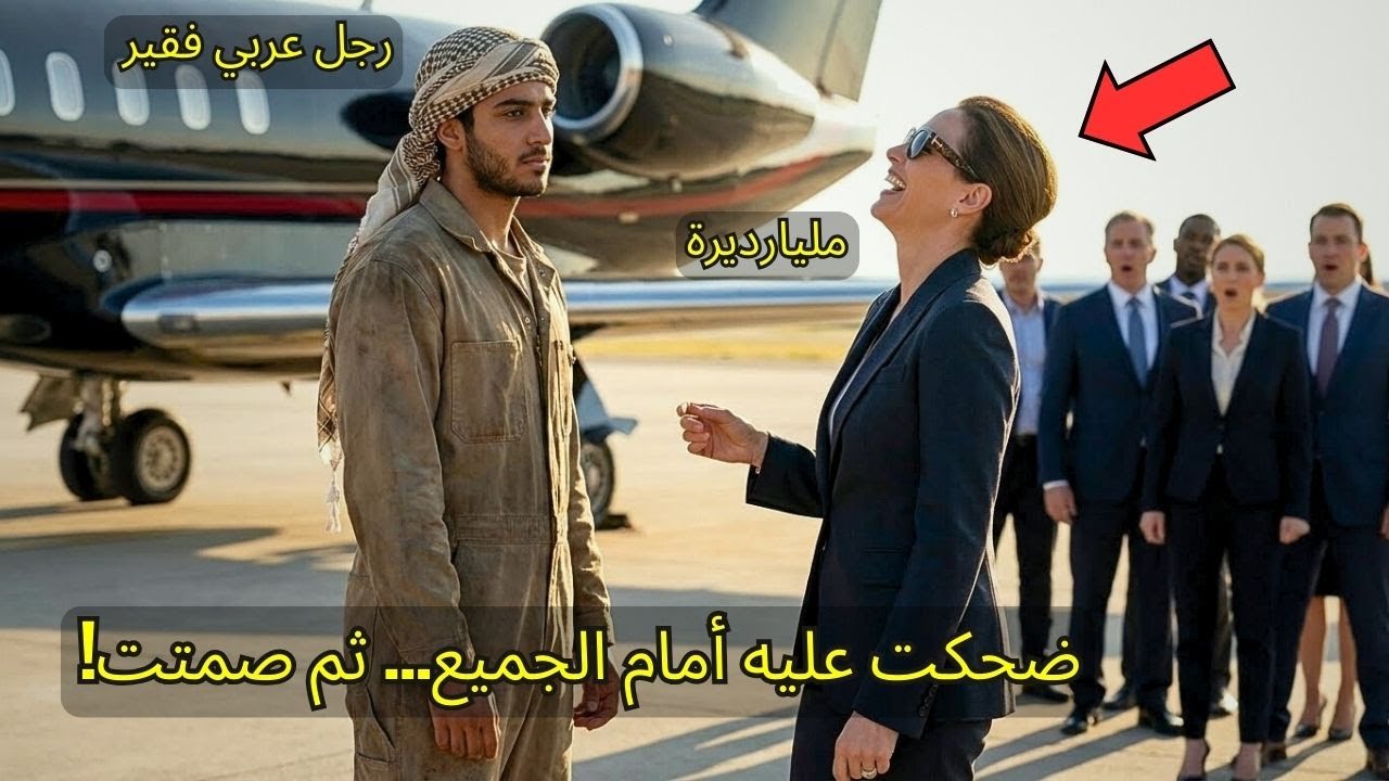 «سأمنحك الطائرة إن استطعت قيادتها!»  مليارديرة متعجرفة تسخر من رجل عربي فقير… فتصدمها الحقيقة