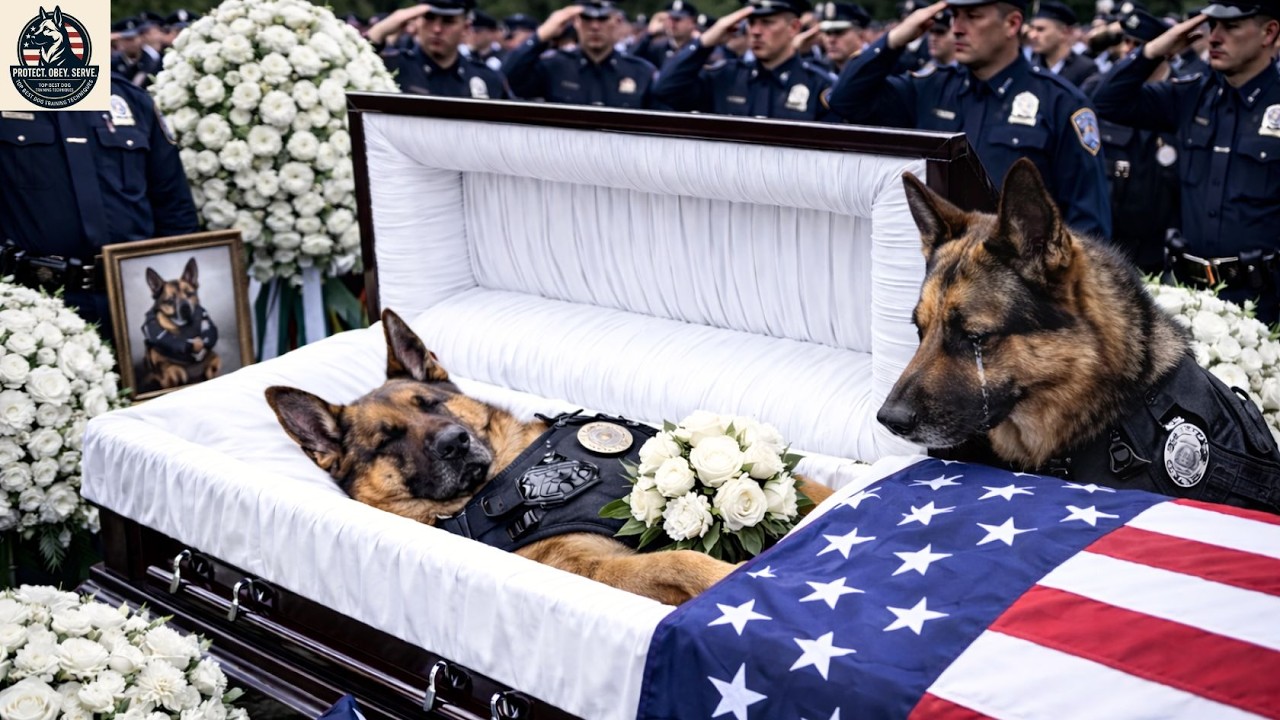 K 9 Funeral in Troy, Illinois | top best dog training techniques !