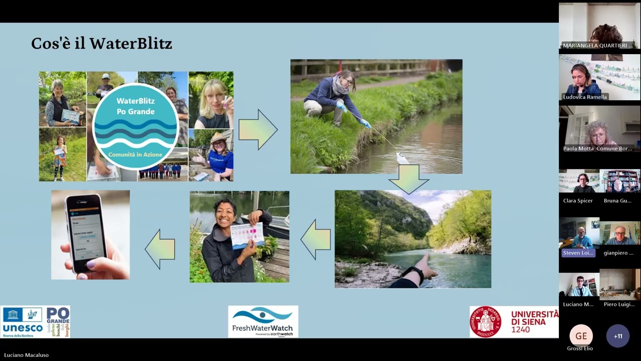 WaterBlitz di Po Grande - Webinar informativo per Comuni, Associazioni e interessati