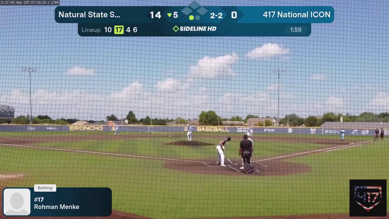 417 National ICON vs. Natural State Select (2026.07.19)