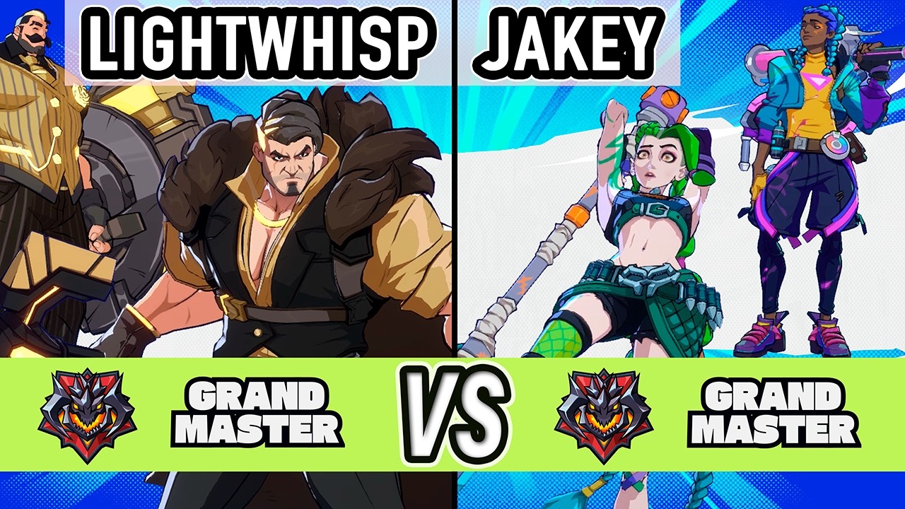 2XKO ▰ LightWhisp (Braum / Darius) vs JakeyTheSnakey (Jinx / Ekko) ▰ High Level Gameplay