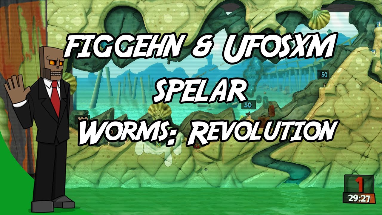DualDGaming Extra - figgehn & Ufosxm spelar Worms Revolution