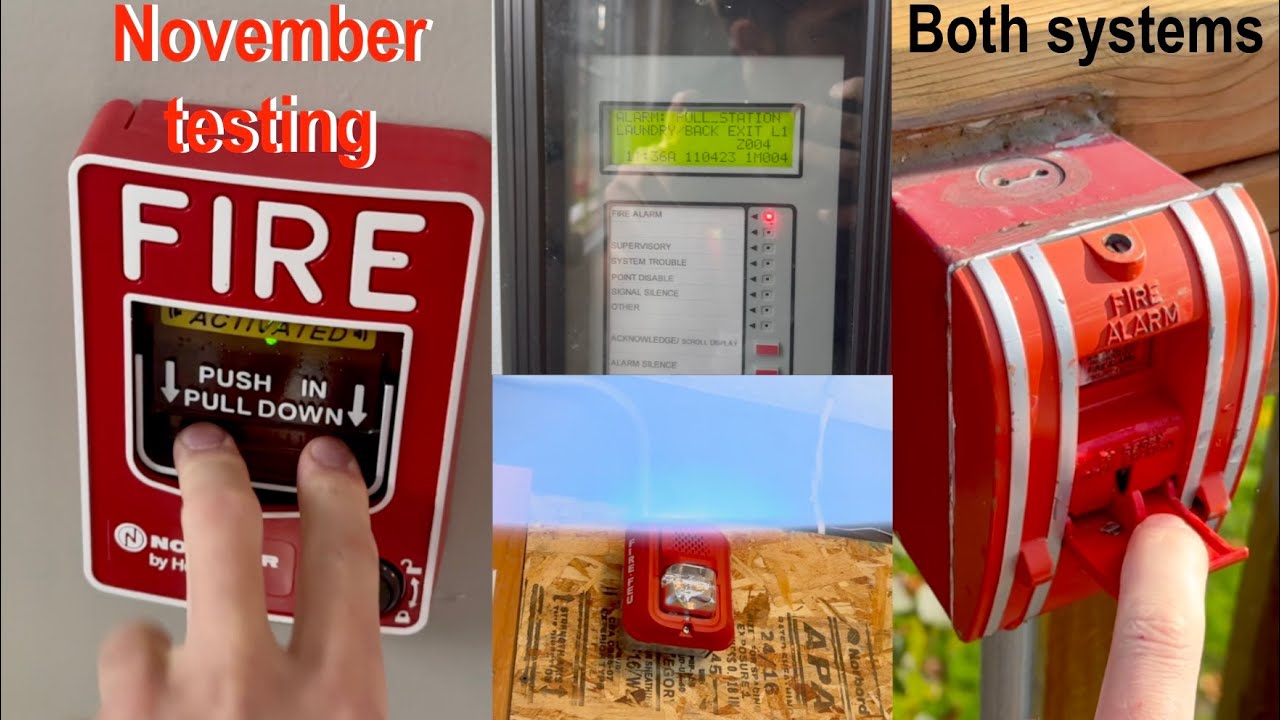 November testing. Fire alarm, Emergency lighting and backup generator/UPS's. House and garage